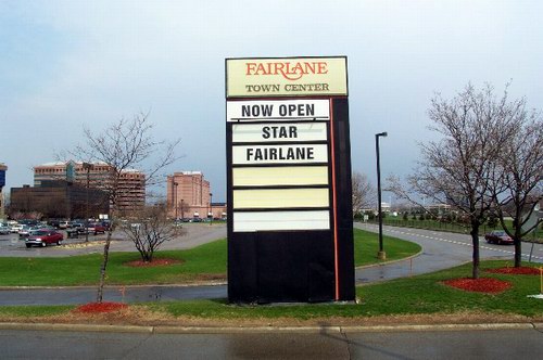 Movies at Fairlane - Old Marquee (newer photo)